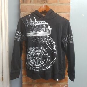Gap X Star Wars Black BB-8 Pullover Hoodie Youth Size XL